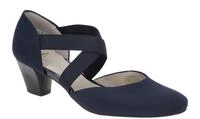 ara 12-33439 62 TOULOUSE Damen Riemchen Pumps blau - Leder Kaltfutter