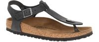 Birkenstock 147113 KAIRO BS Damen Zehentrenner Sandale Schwarz Waxy Leather