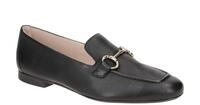 Paul Green Slipper 2596-000 Schwarz Gold Echtleder Blockabsatz 1cm Normalweite