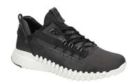 Ecco 803734 ZIPFLEX - MEN Herrenschuhe Sneakers Schwarz Moonless Textil/Mesh