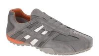 Geox SNAKE U4207L 02214C1L9A hell-grau - sportliche Slipper f?r Herren
