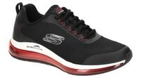 Skechers 232036 BKRD Herren Sneaker Schwarz Air Cooled Memory Foam