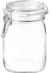 Drahtb&uuml;gelglas / Einmachglas Fido eckig - 1000ml