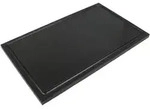 Schneidebrett mit Saftrille, HDPE schwarz - 49,5x29,5cm