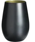 St&ouml;lzle Lausitz 6er Set Becher matt schwarz/gold, Elements - 465ml - 6er...