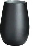 Becher, matt schwarz/silber, Elements St&ouml;lzle - 465ml (6 Stk.) - 6er Karton