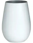 St&ouml;lzle Lausitz 6er Set Becher matt wei&szlig;/silber, Elements - 465ml - 6er...