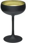 Cocktailschale, matt schwarz/gold, Elements St&ouml;lzle - 230ml (6 Stk.) - 6er Karton