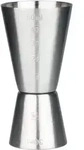 Doppelmessbecher mit Skalierung, Leopold - Edelstahl (3/5cl)