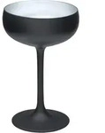 Cocktailschale, matt schwarz/silber, Elements St&ouml;lzle - 230ml (6 Stk.) - 6er...