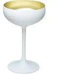 Cocktailschale, matt wei&szlig;/gold, Elements St&ouml;lzle - 230ml (6 Stk.) - 6er Karton