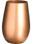 Becher, bronze, Elements St&ouml;lzle - 465ml (6 Stk.) - 6er Karton