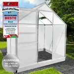 Aluminium Gew&auml;chshaus 130x190x195