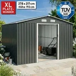 BRAST Metall Ger&auml;tehaus mit Satteldach 278x217x192