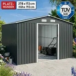 BRAST Metall Ger&auml;tehaus mit Satteldach 278x172x192