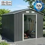 BRAST Metall Ger&auml;tehaus mit Satteldach 235x131x192