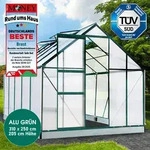 Aluminium Gew&auml;chshaus 310x250x205 gr&uuml;n