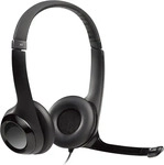 Logitech 981-000406, Logitech Headset H390 wired black (981-000406)