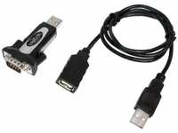 LogiLink AU0034, LogiLink USB 2.0 Adapter USB-A/M zu DB9 (RS232)/M AU0034