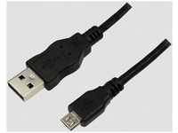 LogiLink CU0034, Kabel LogiLink USB 2.0 Kabel USB-A/M zu Micro-USB/M 1,8 m CU0034