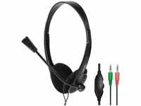 LogiLink HS0052, LogiLink Headset Stereo with microphone 2x 3.5mm HS0052