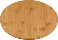 koopman DREHBARE SERVIERPLATTE ca. 35 cm 1 St&uuml;ck Holz Natur Bambus Hellbraun
