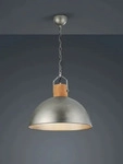 Trio Leuchten Pendelleuchte 1x E27 Silver 1 St&uuml;ck Metall Hellgrau