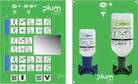 Plum - Augen-Notfallstation 4770 - mit je einer Augensp&uuml;lflasche und Wandhalter