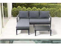 OUTFLEXX 3-Sitzer Sofa, anthrazit matt, Alu/Polyester, 167x75x66 cm, inklusive...