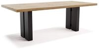 OUTFLEXX Bob Esstisch, natur/anthrazit, Alu/recycled Teak, 220 x 100 cm, rustikal