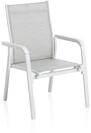 Kettler BASIC Plus Stapelsessel, wei&szlig; matt/hellgrau, Alu/Outdoorgewebe,...