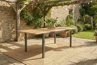 Hartman South Wales Ausziehtisch, xerix/natur, Alu/Teak, 150/210x90cm, mit