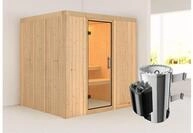 KARIBU Systemsauna Daria, Fichtenholz 68mm, Fronteinstieg, ca. 3,3m&sup2; 85942