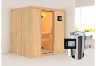 KARIBU Systemsauna Fanja, Fichtenholz 68mm, Fronteinstieg, ca. 2,7m&sup2; 85885