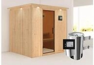 KARIBU Systemsauna Daria, Fichtenholz 68mm, Fronteinstieg, ca. 3,3m&sup2; 85939