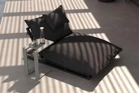 OUTFLEXX Ribe Gartenliegen-Set, dunkelgrau/schwarz, Aluminium/Polyester, 190 x 120