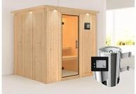 KARIBU Systemsauna Daria, Fichtenholz 68mm, Fronteinstieg, ca. 3,3m&sup2; 85947