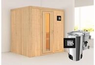 KARIBU Systemsauna Fanja, Fichtenholz 68mm, Fronteinstieg, ca. 2,7m&sup2; 85869