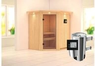 KARIBU Systemsauna Tonja, Fichtenholz 68mm, Eckeinstieg, ca. 2,3m&sup2; 85864