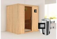 KARIBU Systemsauna Fanja, Fichtenholz 68mm, Fronteinstieg, ca. 2,7m&sup2; 85876