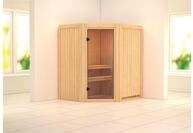 KARIBU Systemsauna Tonja, Fichtenholz 68mm, Eckeinstieg, ca. 2,3m&sup2; 85858