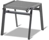 Hartman Aruba Hocker, xerix/anthrazit, Aluminium/Textilene, 55x49x47cm