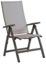 Stern New Top Klappsessel, anthrazit/silber, Aluminium/Textil, 75x60x113 cm,