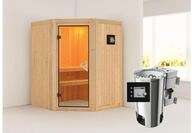 KARIBU Systemsauna Nanja, Fichtenholz 68mm, Eckeinstieg, ca. 2m&sup2; 59790