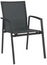 Stern New Top Stapelsessel, anthrazit/karbon, Aluminium/Textil, 65x57x89 cm,