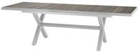 Siena Garden Sincro Ausziehtisch, matt wei&szlig;-grau/washed grey, Alu/Keramik,