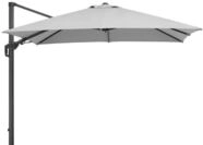 Schneider Rhodos Twist Ampelschirm, silbergrau, quadratisch, 300 x 300 cm