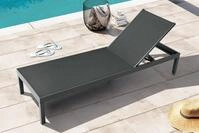 OUTFLEXX Rollliege, anthrazit matt, Aluminium, 193x60x32,5cm, R&uuml;ckenlehne