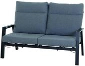 Siena Garden Valencia 2-Sitzer Sofa, anthrazit matt, Alu/Ranotex, 152 x 82 x 99 cm,