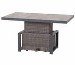 Siena Garden Corido Lifttisch, charcoal, Alu/Gardino&reg;-Geflecht, 130 x 75 cm,